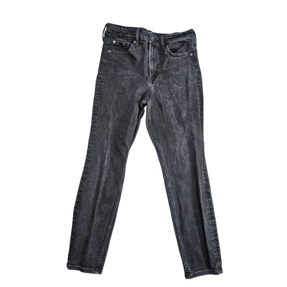 Gap Jeans Womens 8/29 Short Black High Rise Universal Legging Stretch Denim - Picture 1 of 11